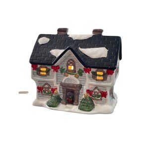 Vintage Watkins Village Collection Ceramic Light Up House 1992 Holiday Decor